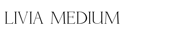 Livia Medium font preview